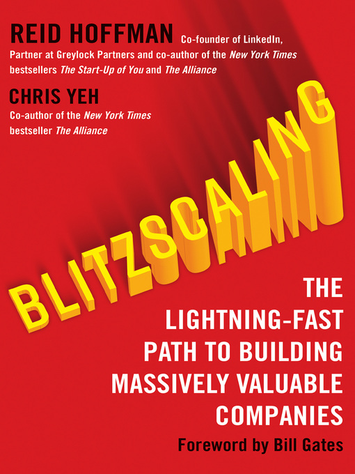 Title details for Blitzscaling by Reid Hoffman - Available